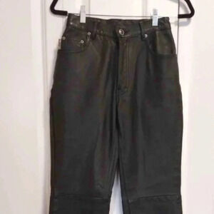Vintage Wash & Wear  Genuine leather pants